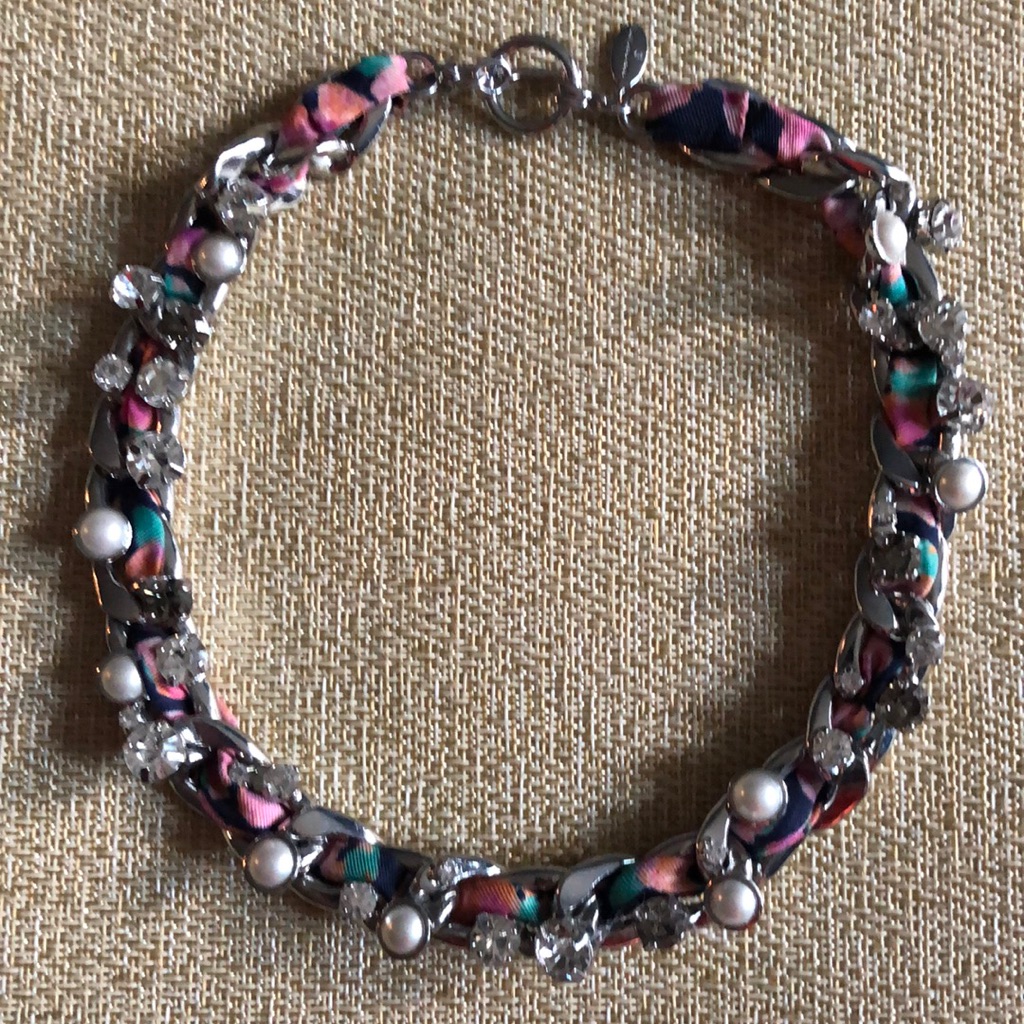 Necklace W/ Pearls & Rhinestones